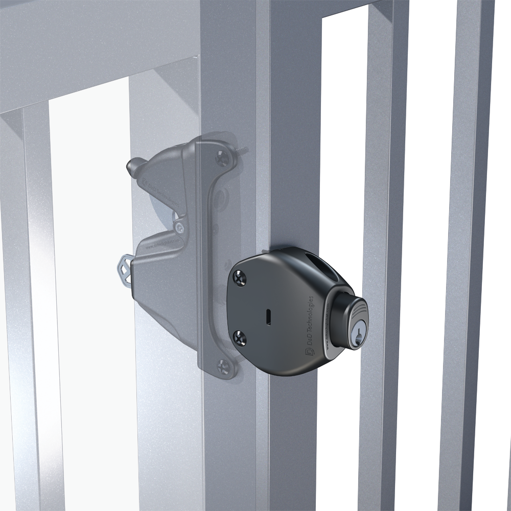 No.LLABRND D&D LokkLatch Round with External Access Kit - Wafer Key