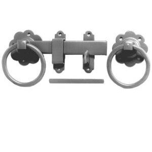 No.1138 Plain Ring Gate Latch with Straight Latch Bar and Die Cast Catch & Keep