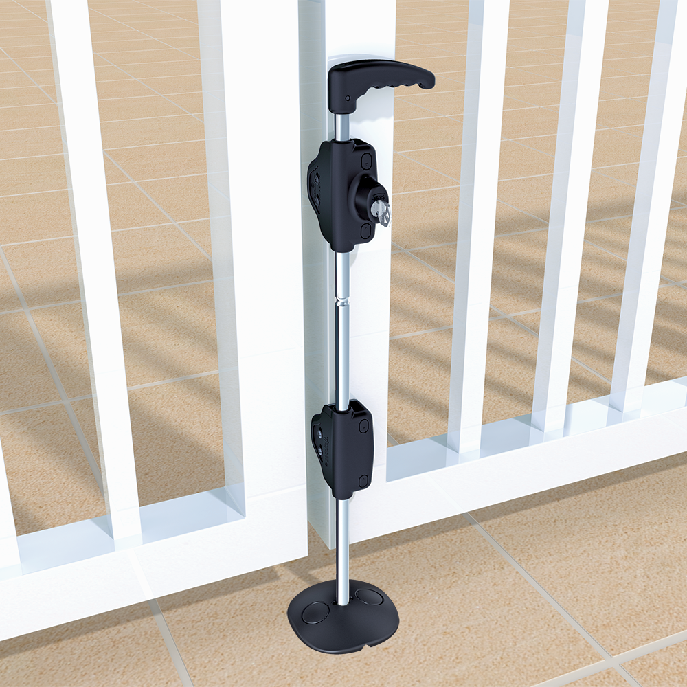 No.LB218BXLA D&D LokkBolt 18" Drop Bolt Keyed Alike - for Vinyl & Wooden Gates