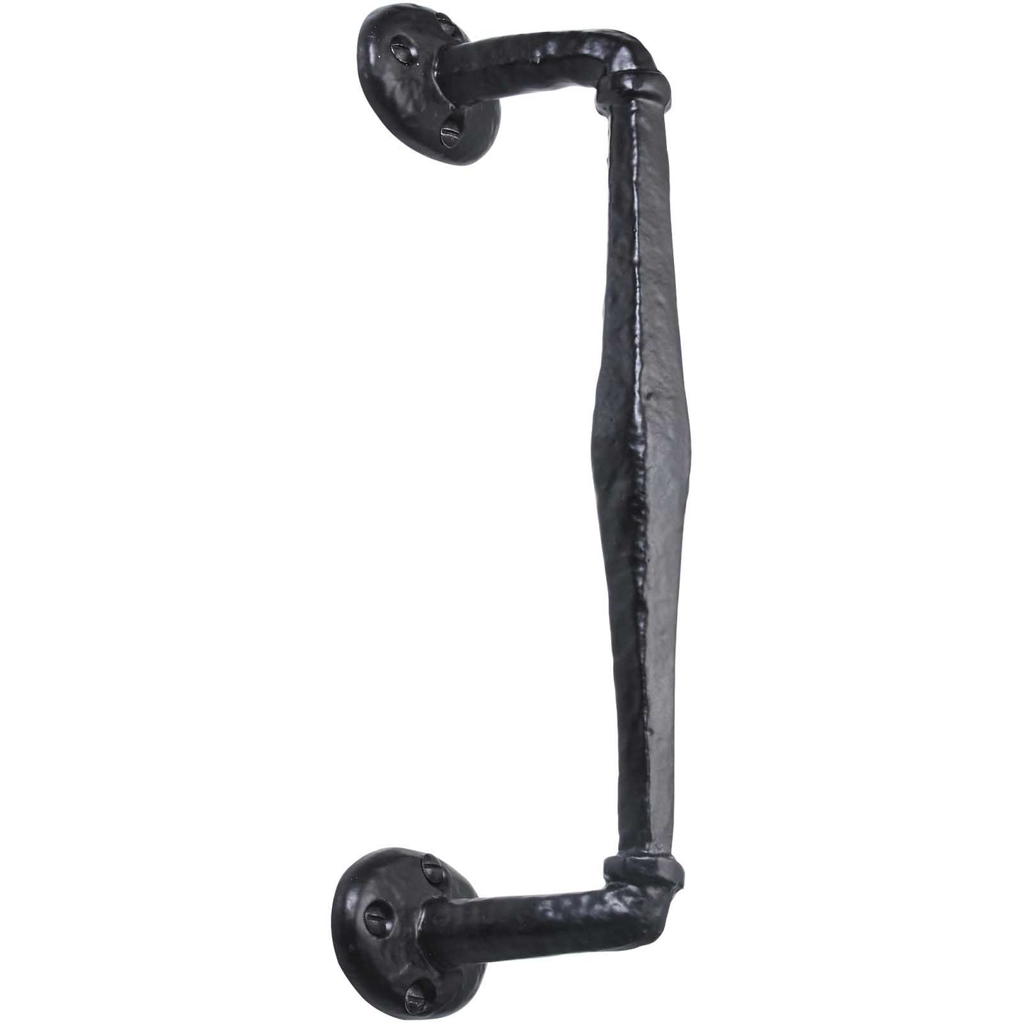 240mm No.4250 Old Hill Ironworks Cranked Pull Handles on Rose