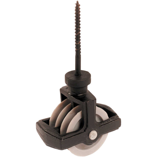 No.42 Double Screw Cast Pulley - Nylon Wheel