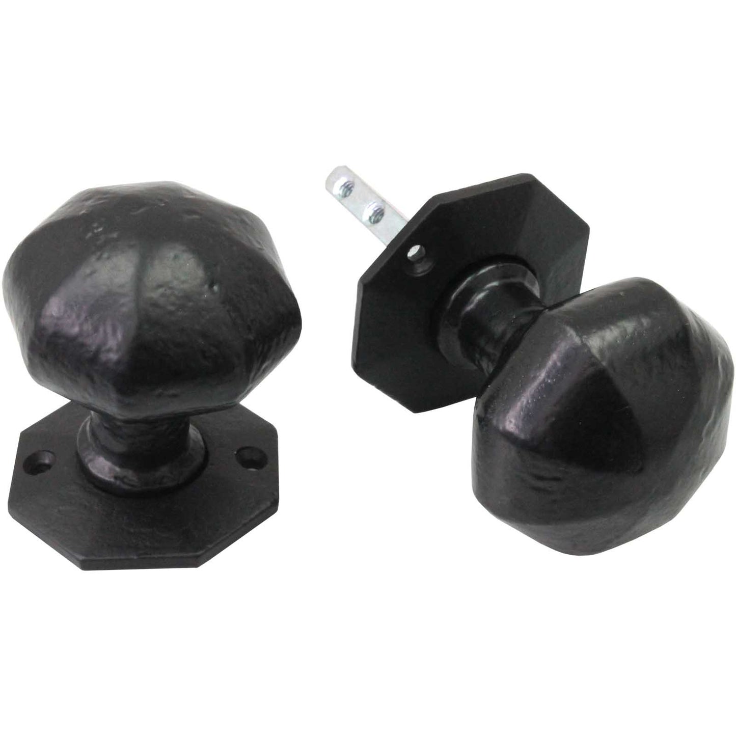 56mm No.4304 Old Hill Ironworks Octagonal Mortice Knob Sets (unsprung)