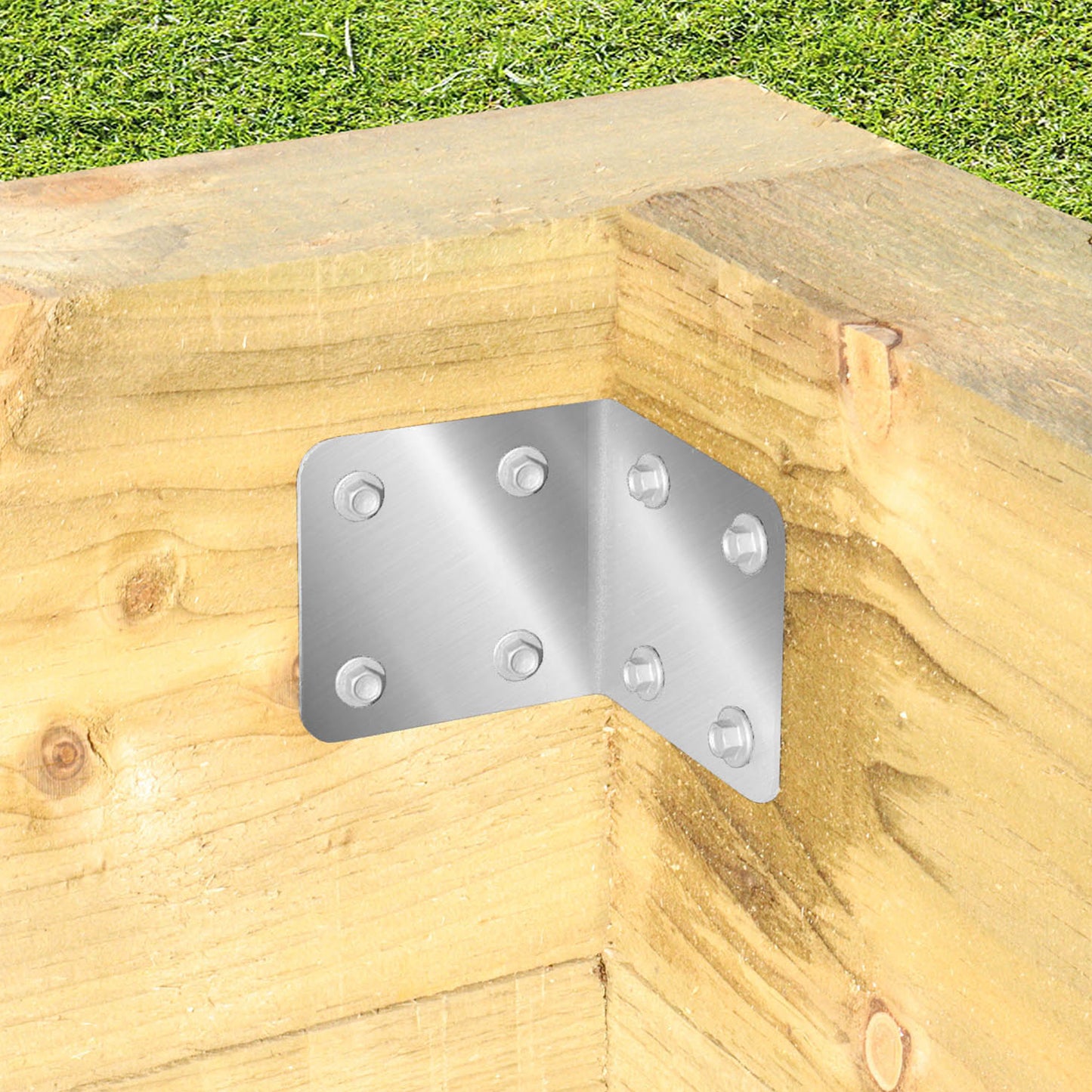 No.4717/S SleeperSecure Stainless Steel (A2/304) Internal Sleeper Corner Support Bracket