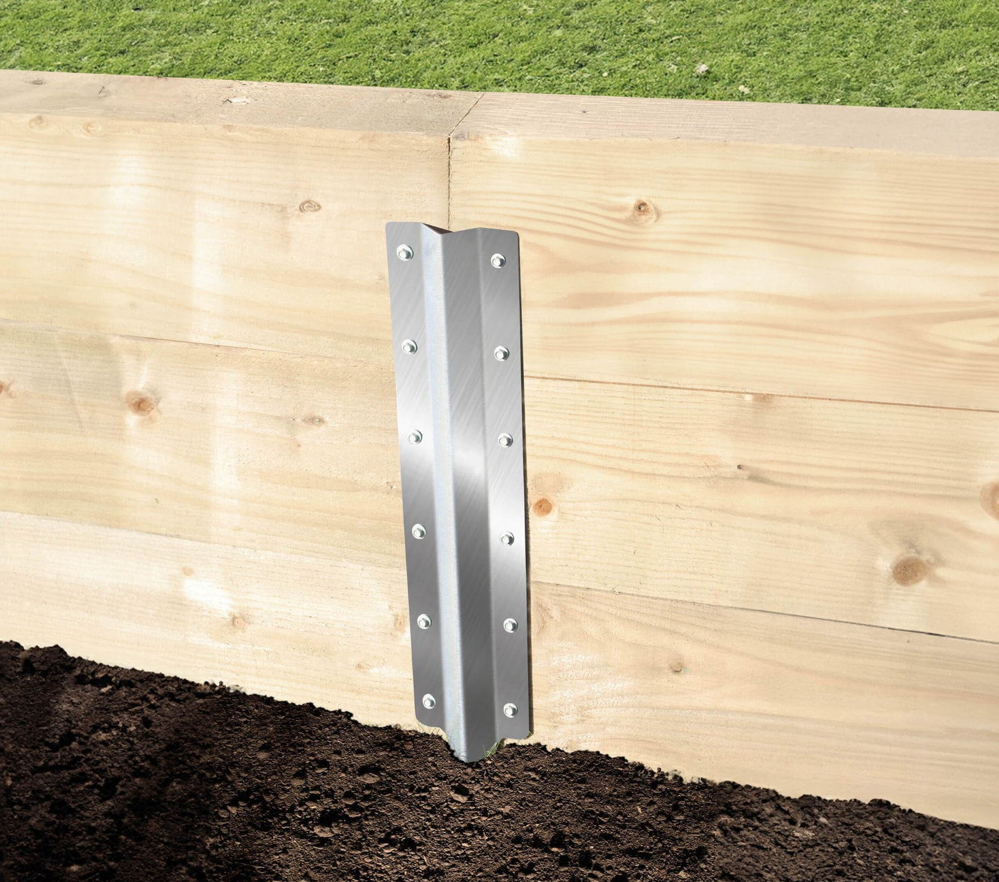 No.4736/S SleeperSecure Stainless Steel (A2/304) Triple Sleeper Straight Support Spike