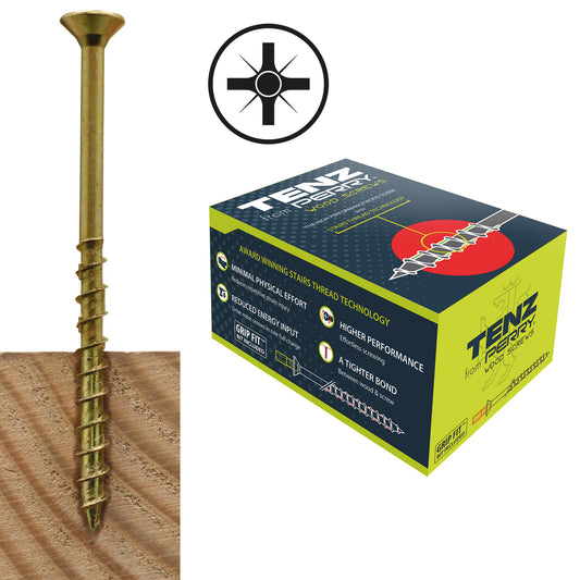 No.6090 TENZ from Perry High Performance Wood Screws - Pozi Head