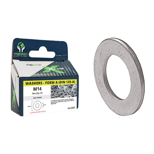No.6300/PP Grade 4.8 Metric Form A Washers (DIN 125-A)