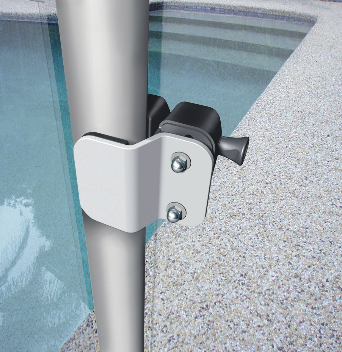 No.MLSPS2LGHK D&D MagnaLatch Lockable Side Pull Gate Latch - for Glass Gates