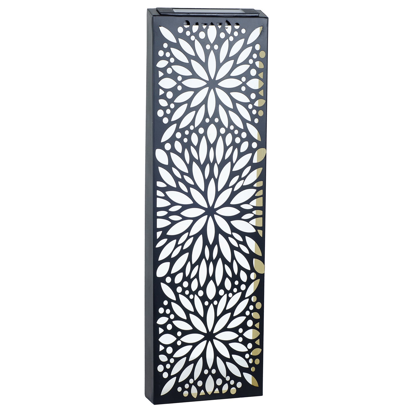 No.PA1011BK Metal Abstract Flower Solar Wall Panel