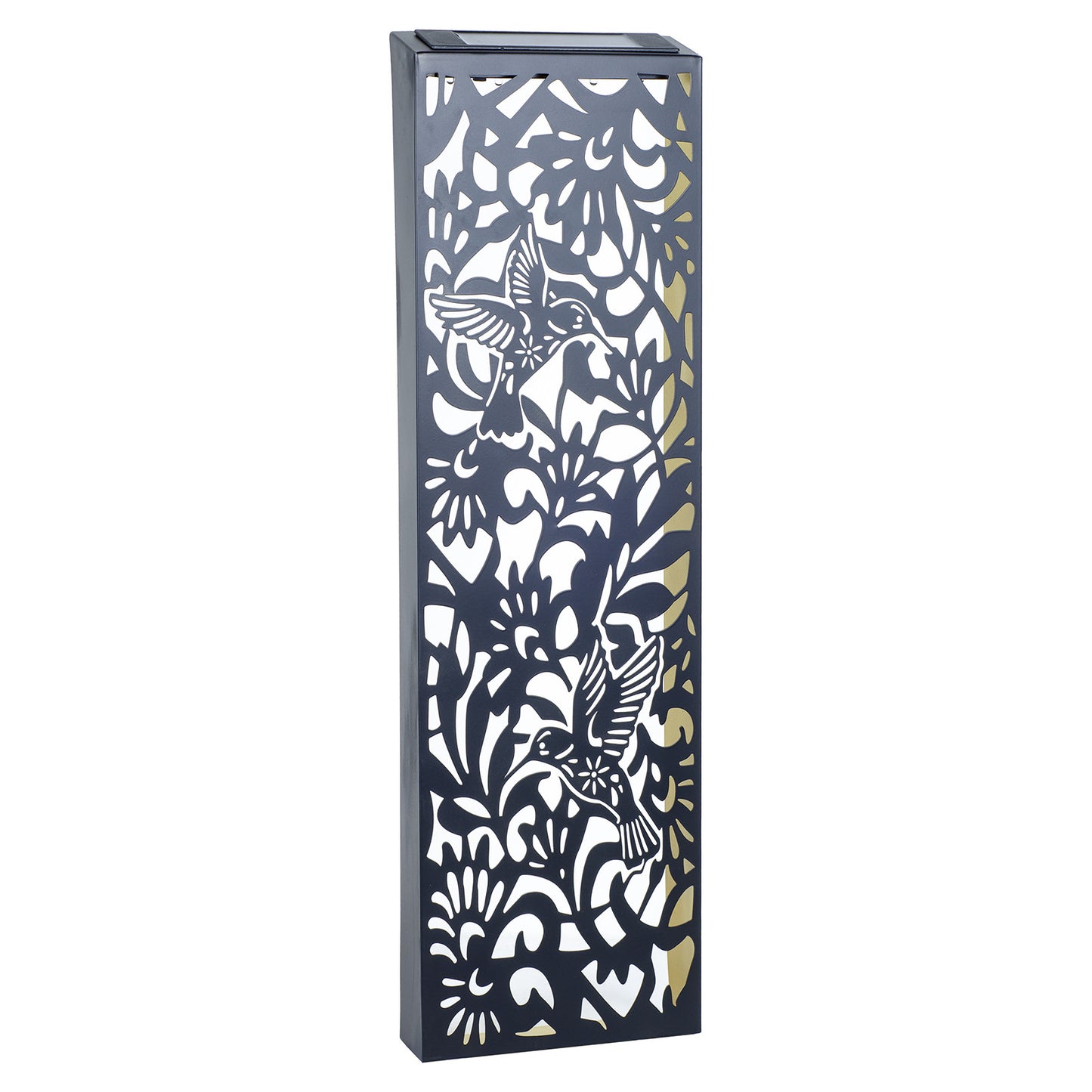No.PA1013BK Metal Hummingbird Solar Wall Panel
