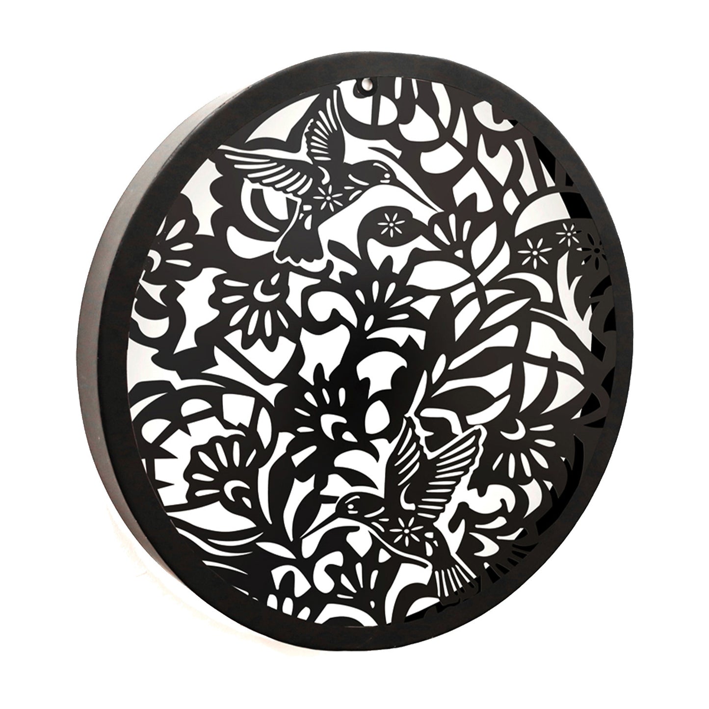 No.PA1020BK Metal Hummingbird Solar Wall Panel