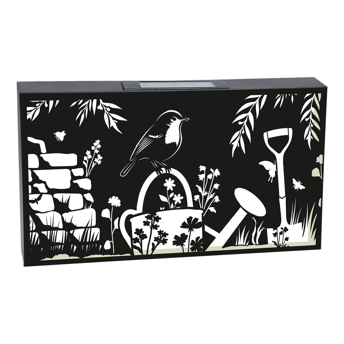 No.PA1033BK Metal Landscape Solar Wall Panel - Robin