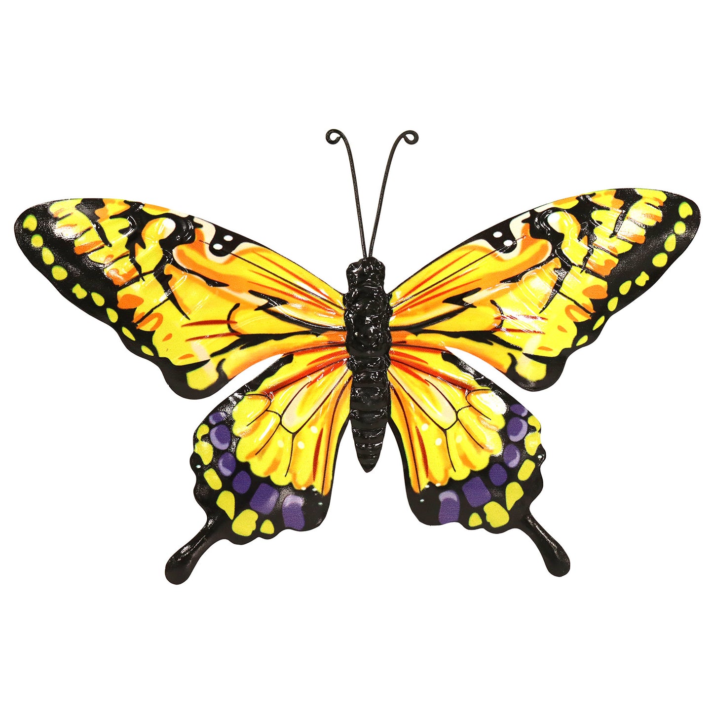 No.PA1706 Large Metal Yellow Butterfly Wall Art
