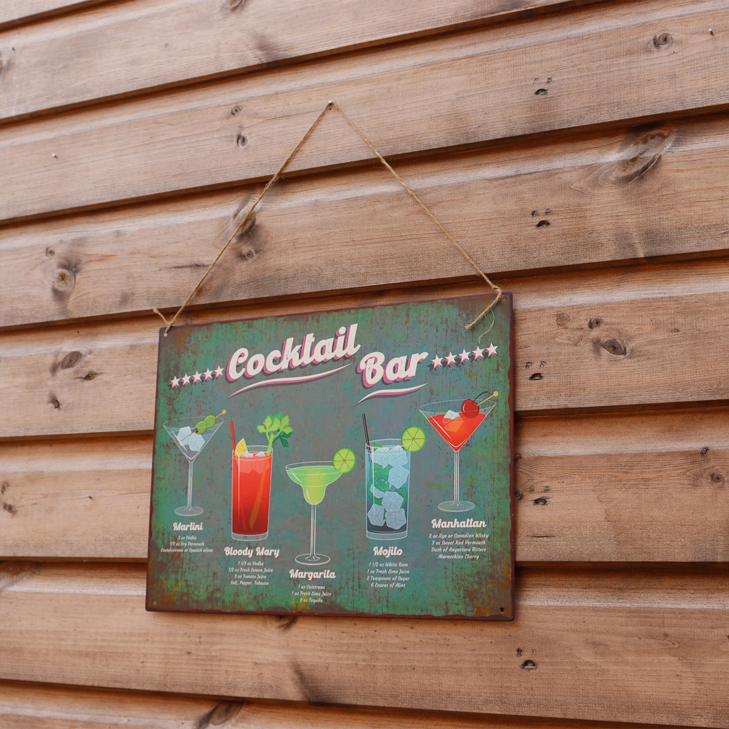 No.PH1001 Cocktail Bar Metal Wall Sign