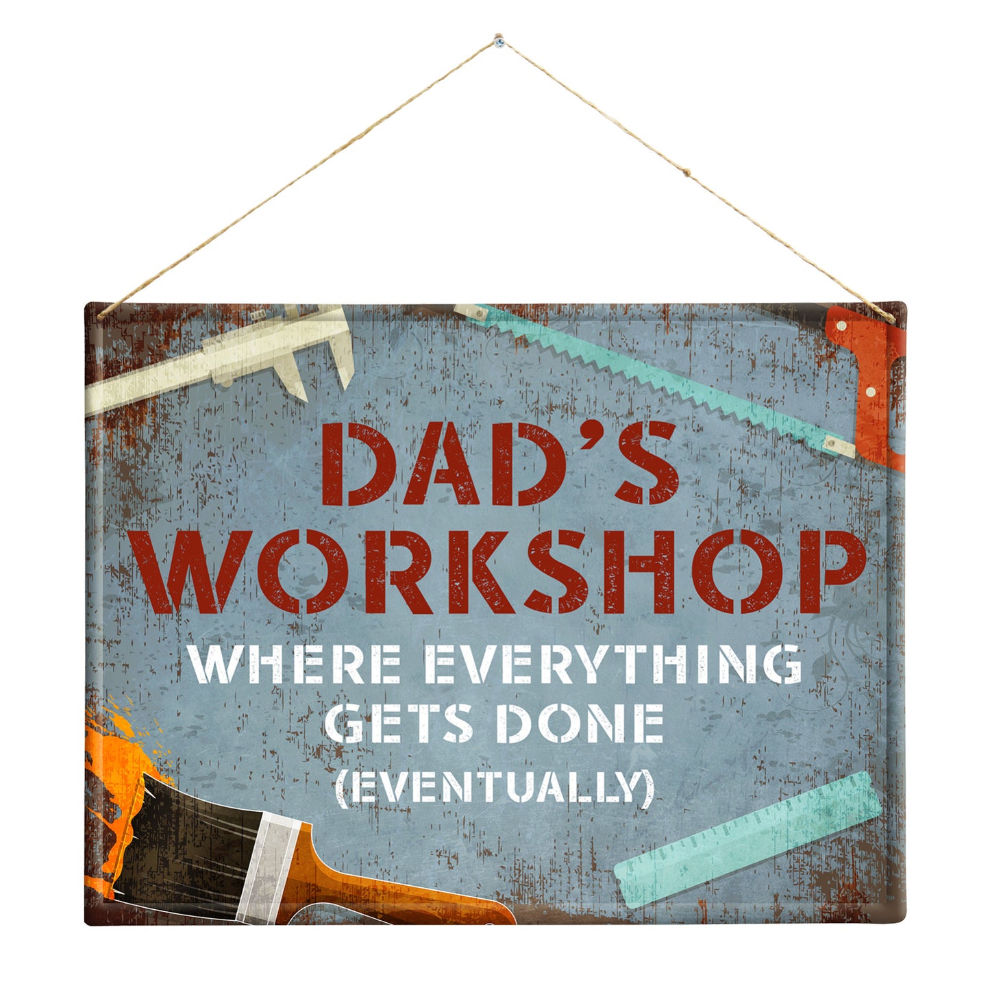No.PH1003 Dad's Workshop Metal Wall Sign