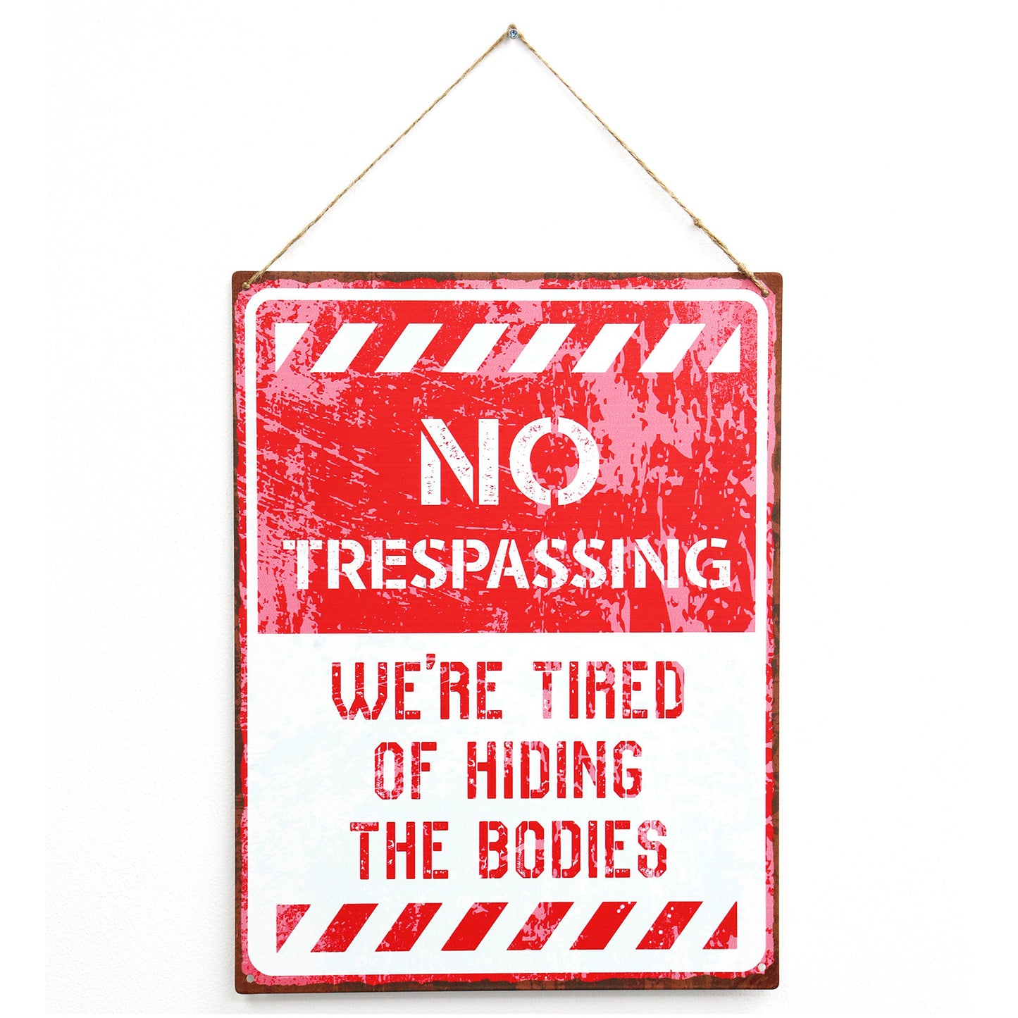 No.PH1009 No Trespassing Metal Wall Sign