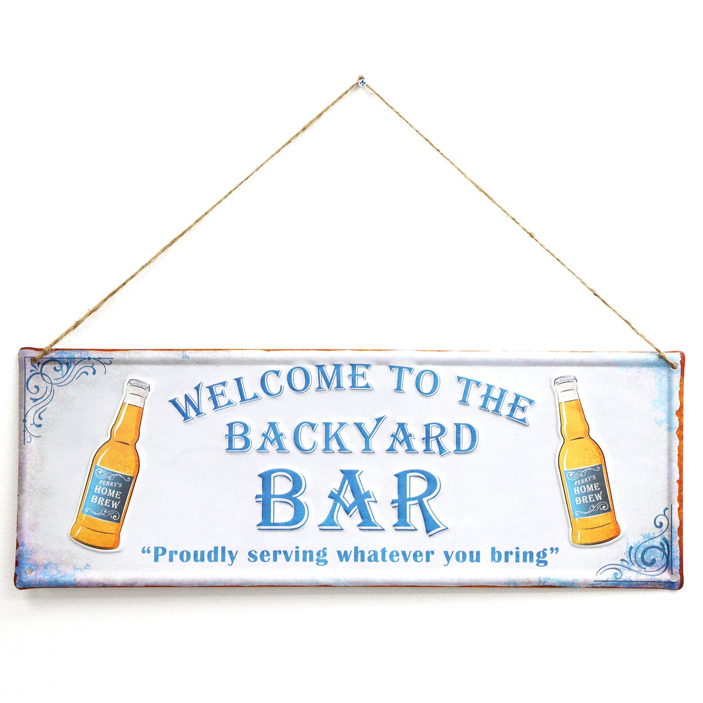 No.PH1011 Backyard Bar Metal Wall Sign