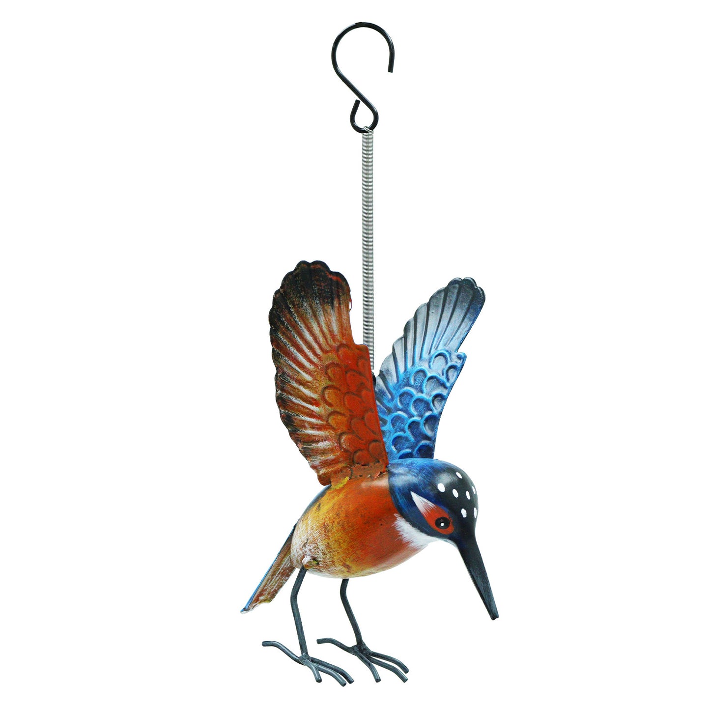 No.PQ1864 Small Metal Hanging Kingfisher