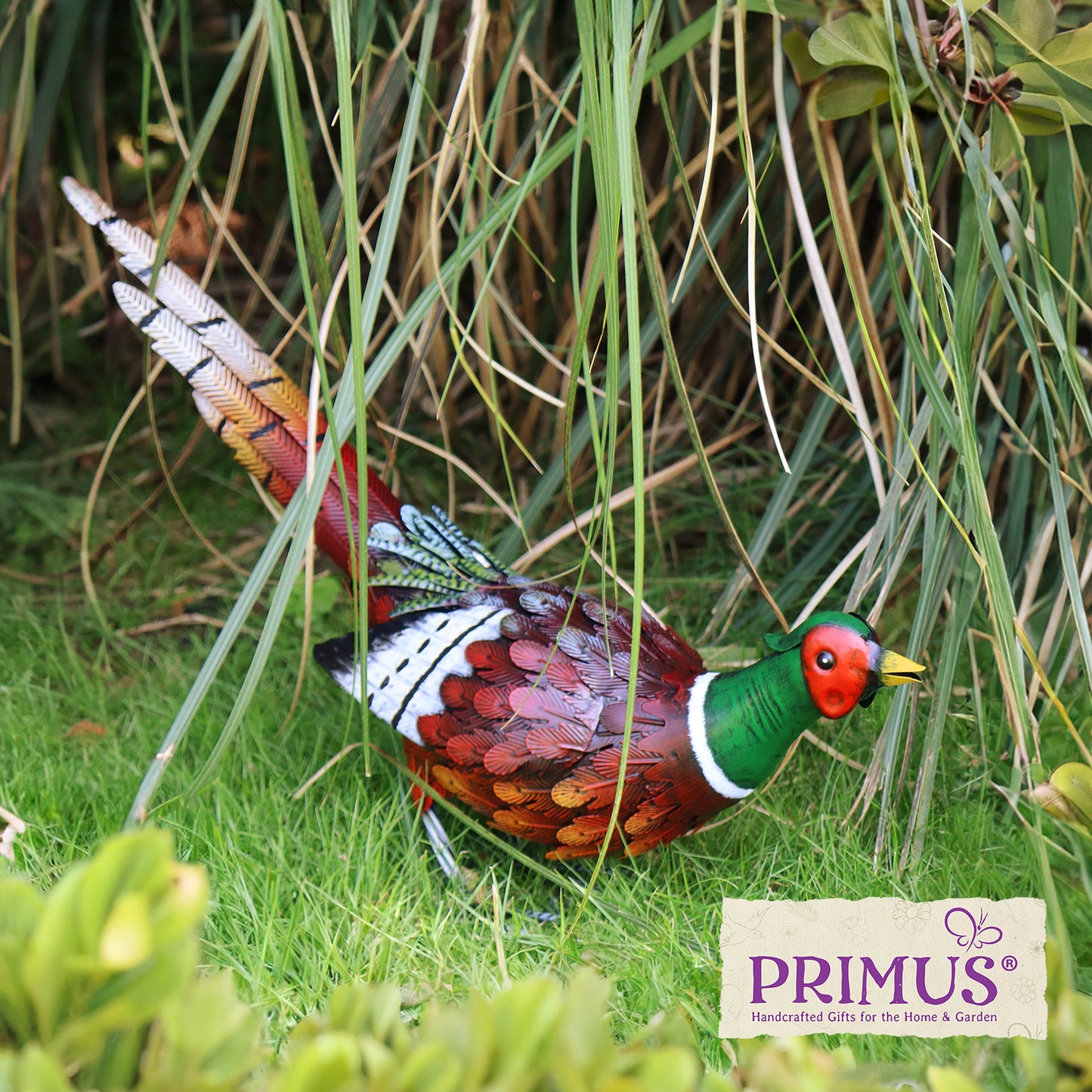 No.PQ1868 Metal Striding Pheasant
