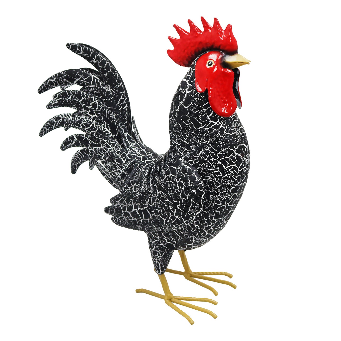 No.PQ1871 Large Metal Black Cockerel