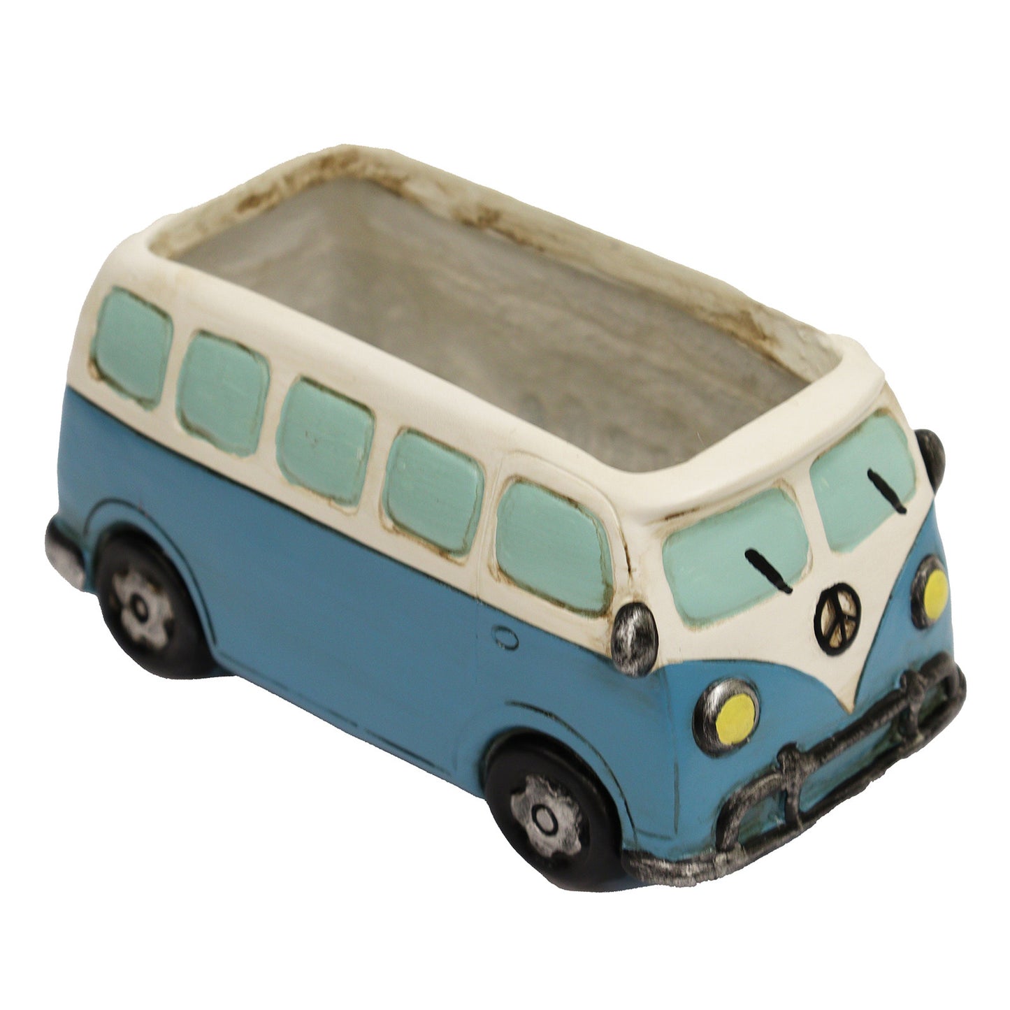 No.PR3235 Blue Resin Camper Van Planter