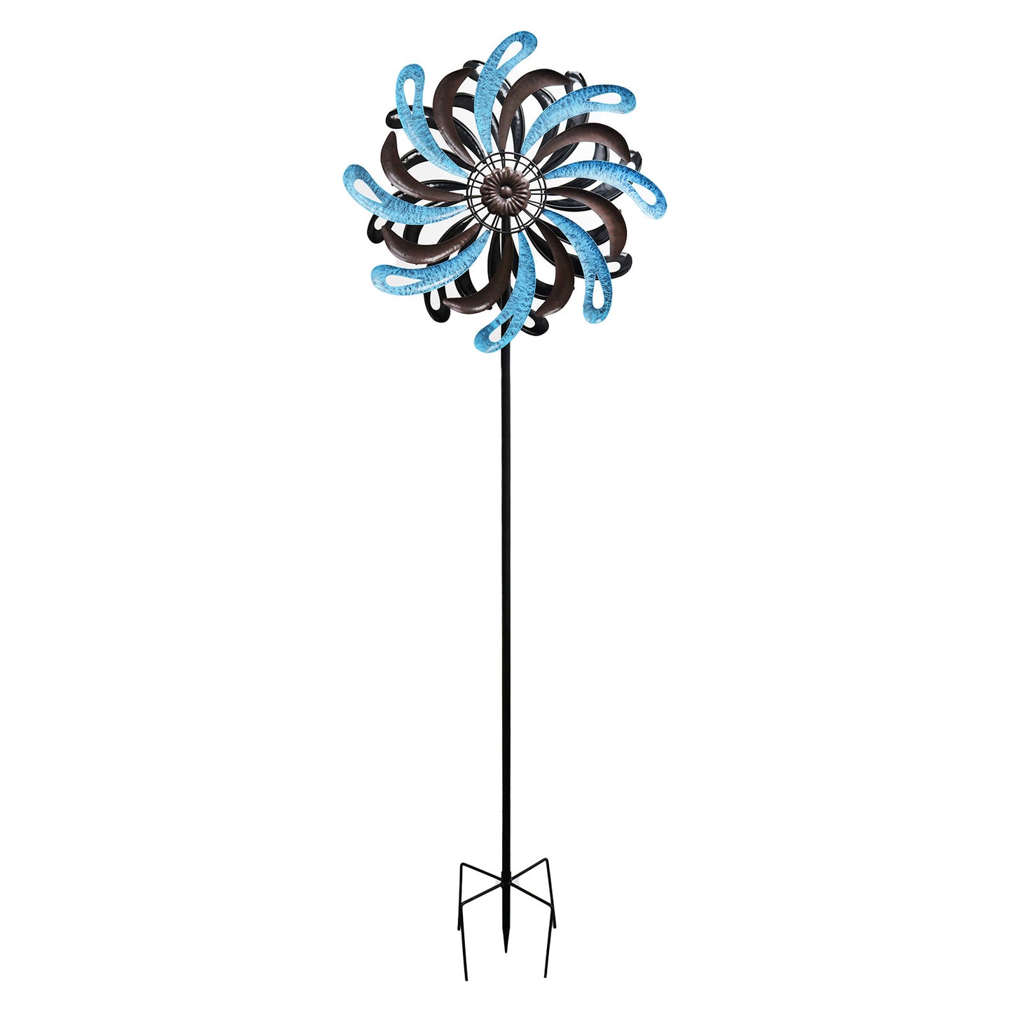 No.PS2044 Large Ocean Wave Vortex Wind Spinner Stake