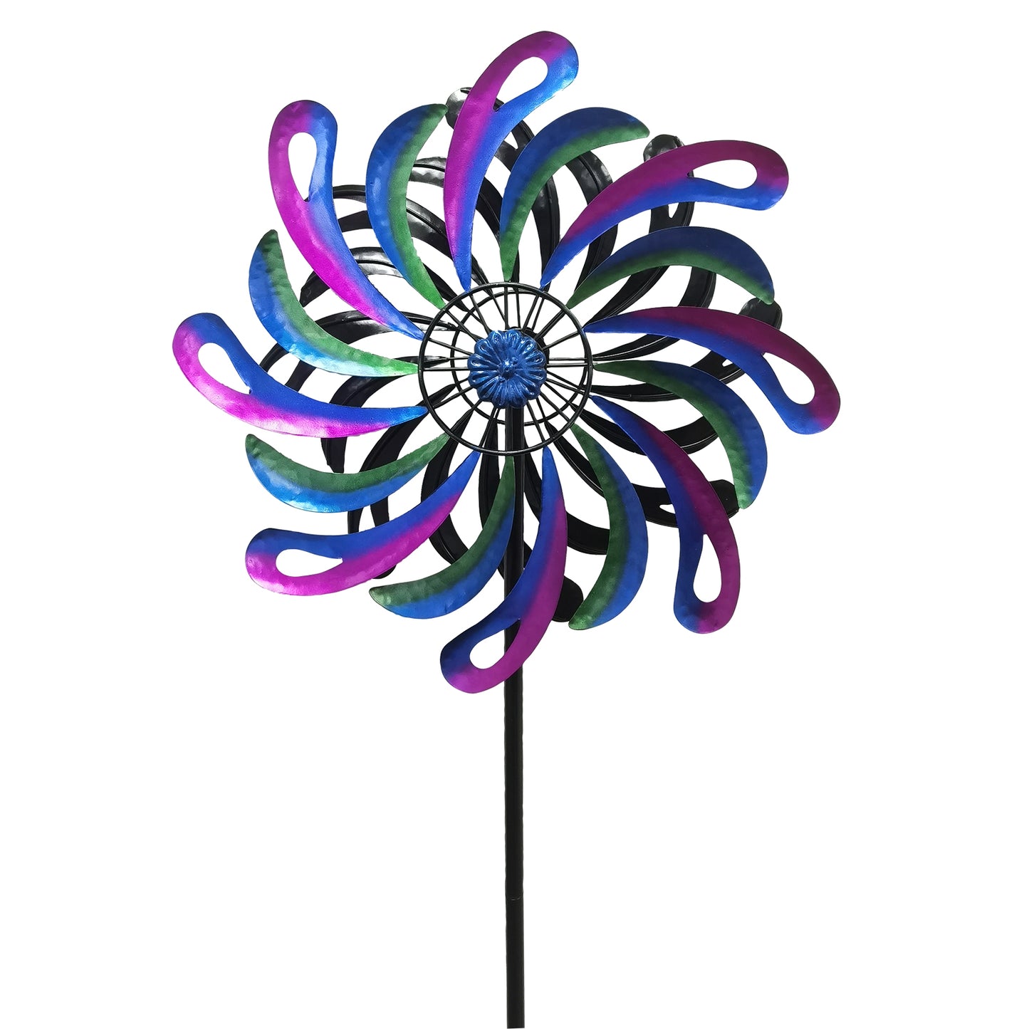 No.PS2046 Large Cosmic Fusion Vortex Wind Spinner Stake