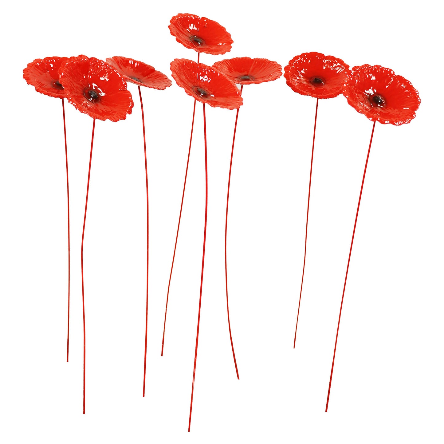 No.PS8001 Small Metal Poppy Stakes