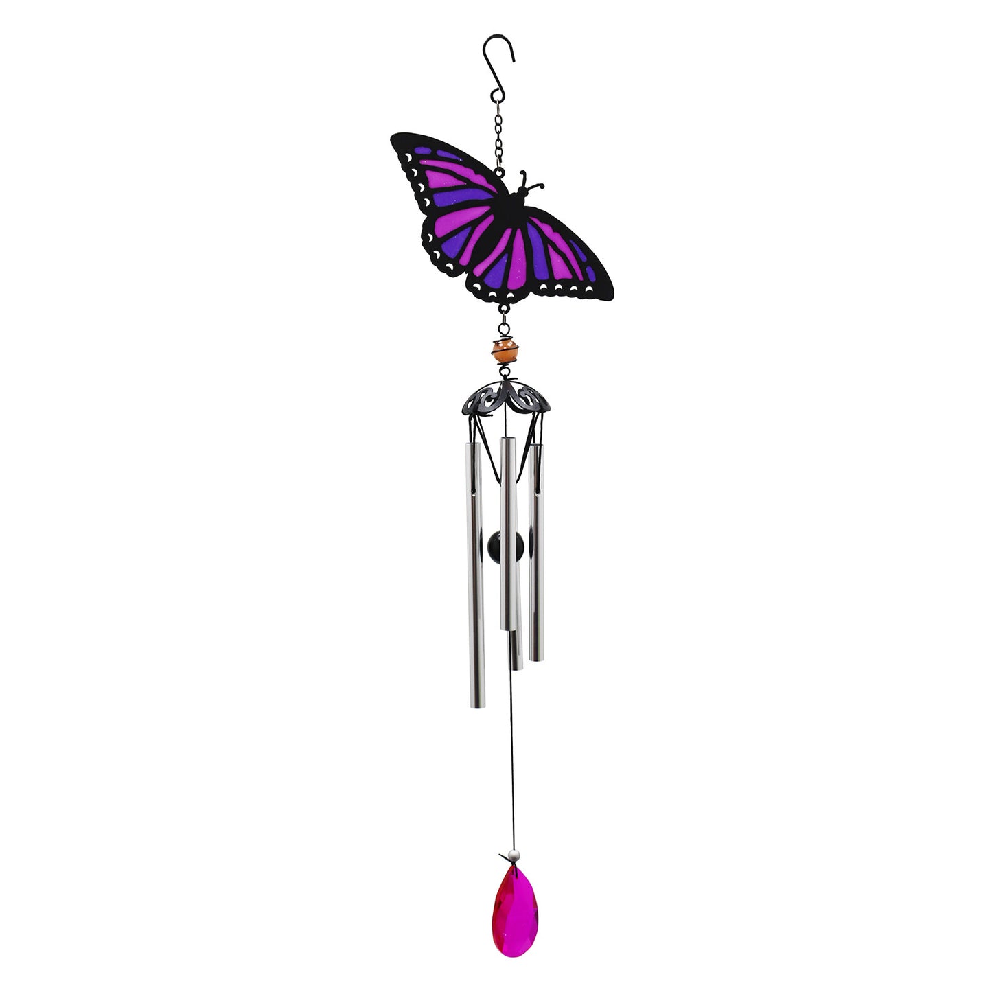 No.PT1007 Suncatcher Purple Butterfly Wind Chime