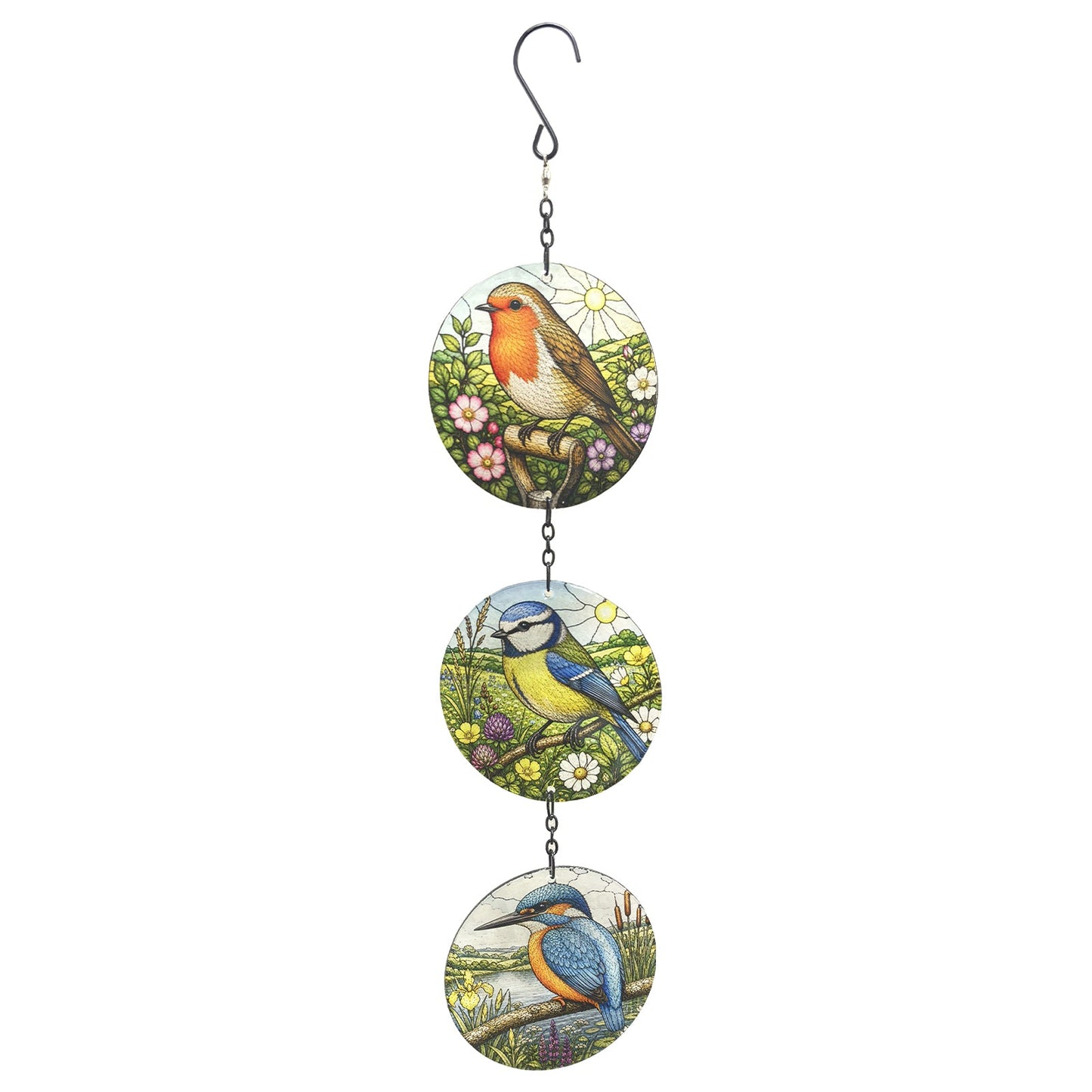 No.PT2222N Trio Suncatcher - British Birds