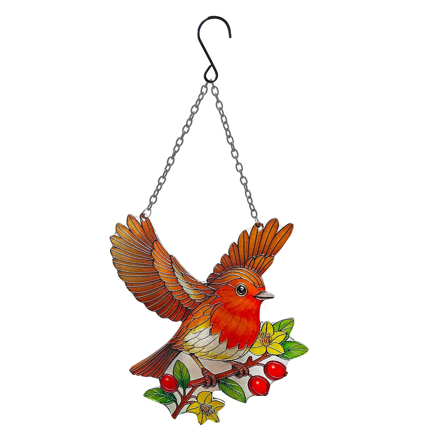 No.PT2321 Cut Glass Hanging Suncatcher - Robin