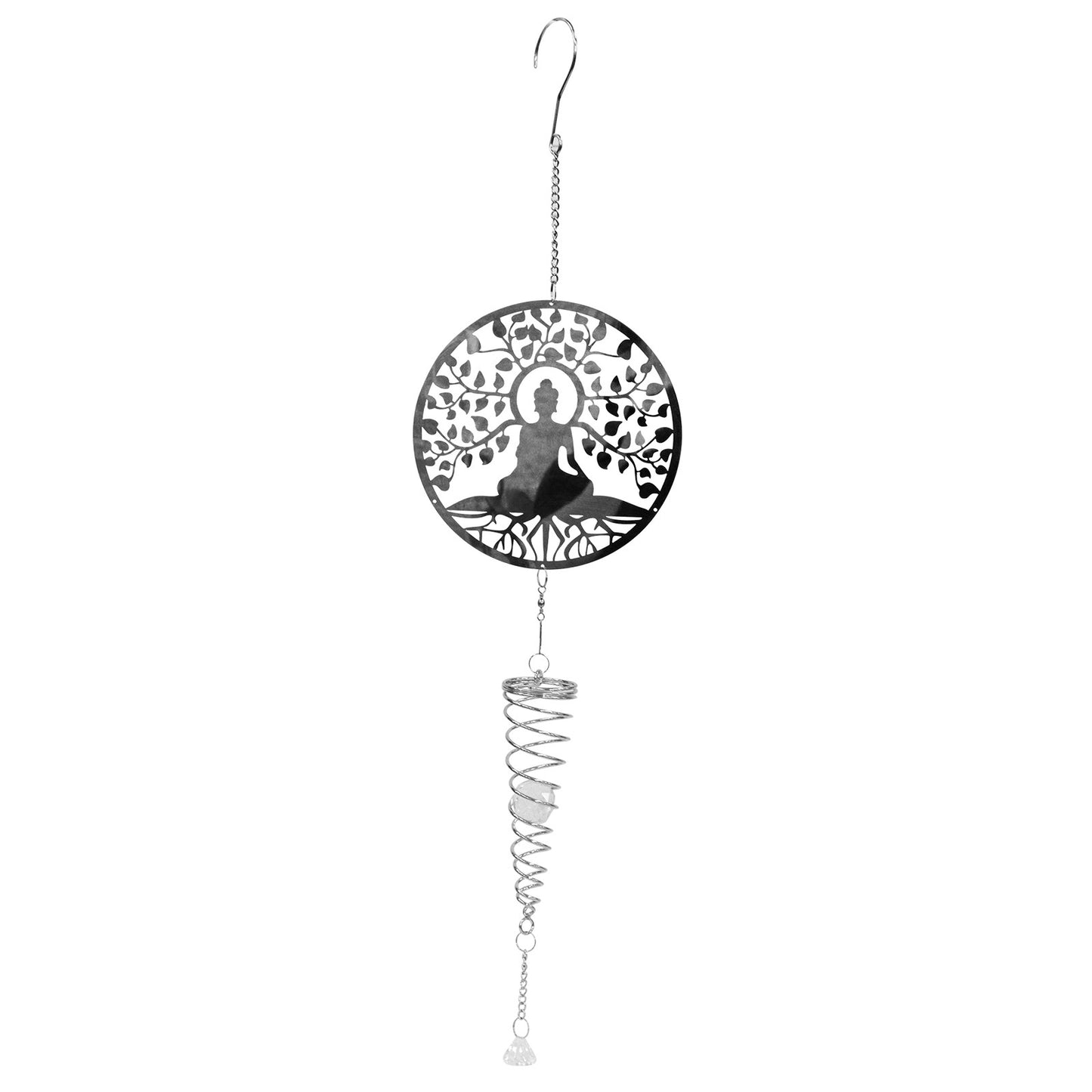 No.PT2505 Buddha Stainless Steel Hanging Spiral Spinner