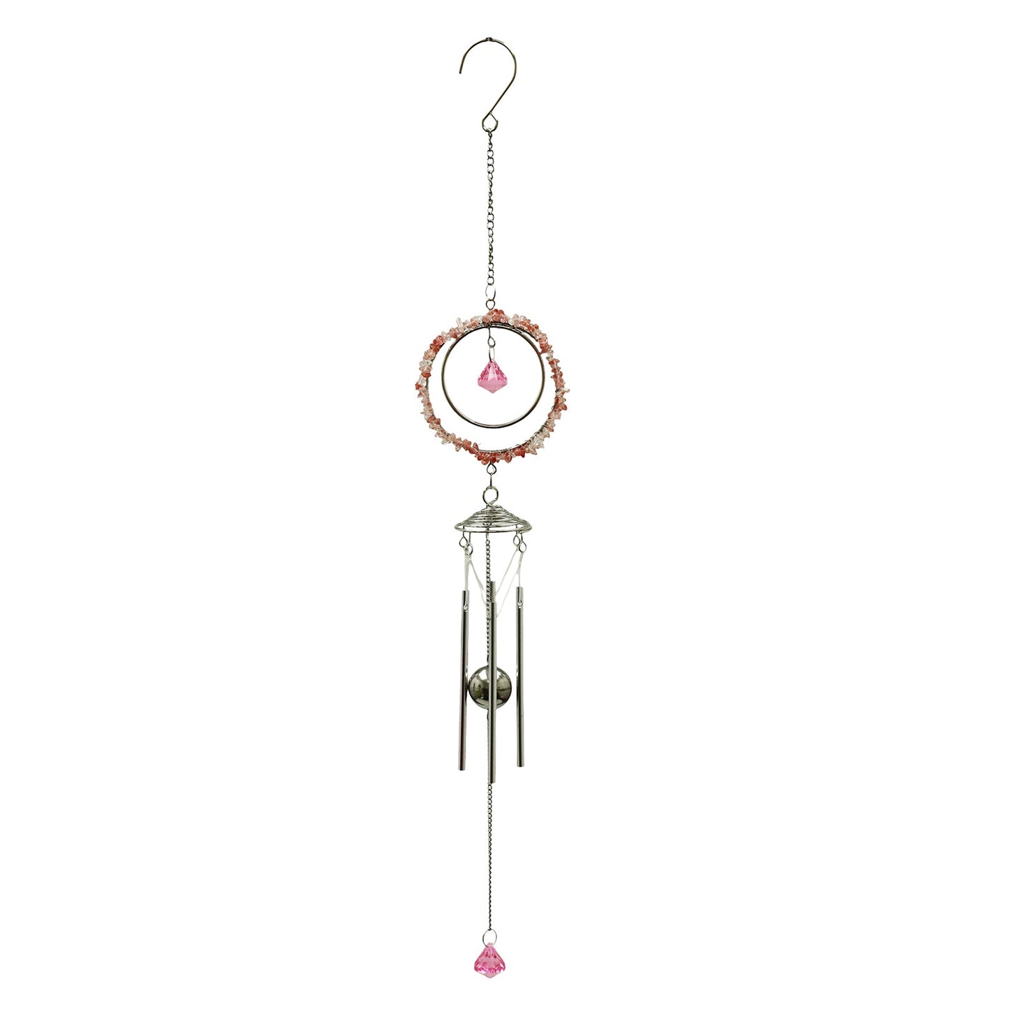 No.PT2513 Beaded Wind Chime - Pink