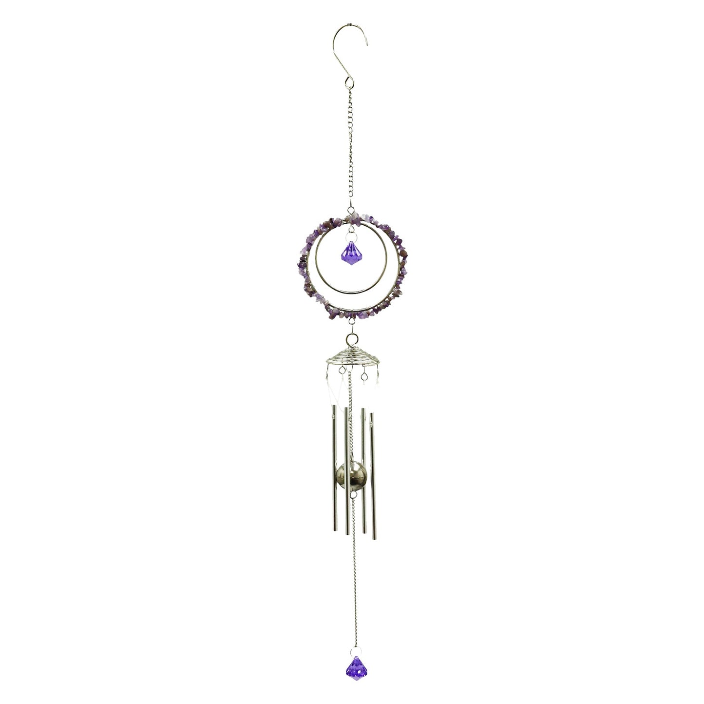 No.PT2514 Beaded Wind Chime - Purple