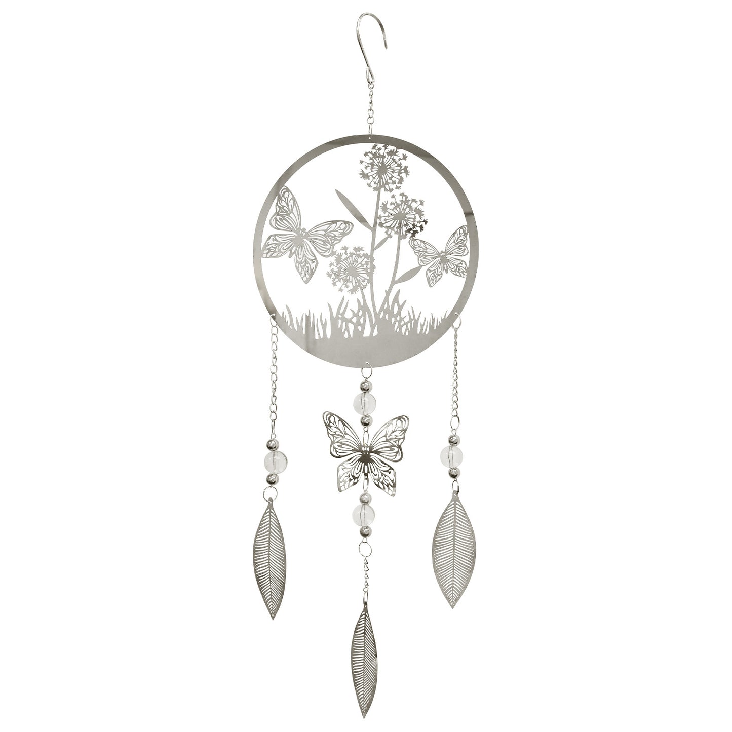No.PT2813 Butterfly Stainless Steel Hanging Dreamcatcher