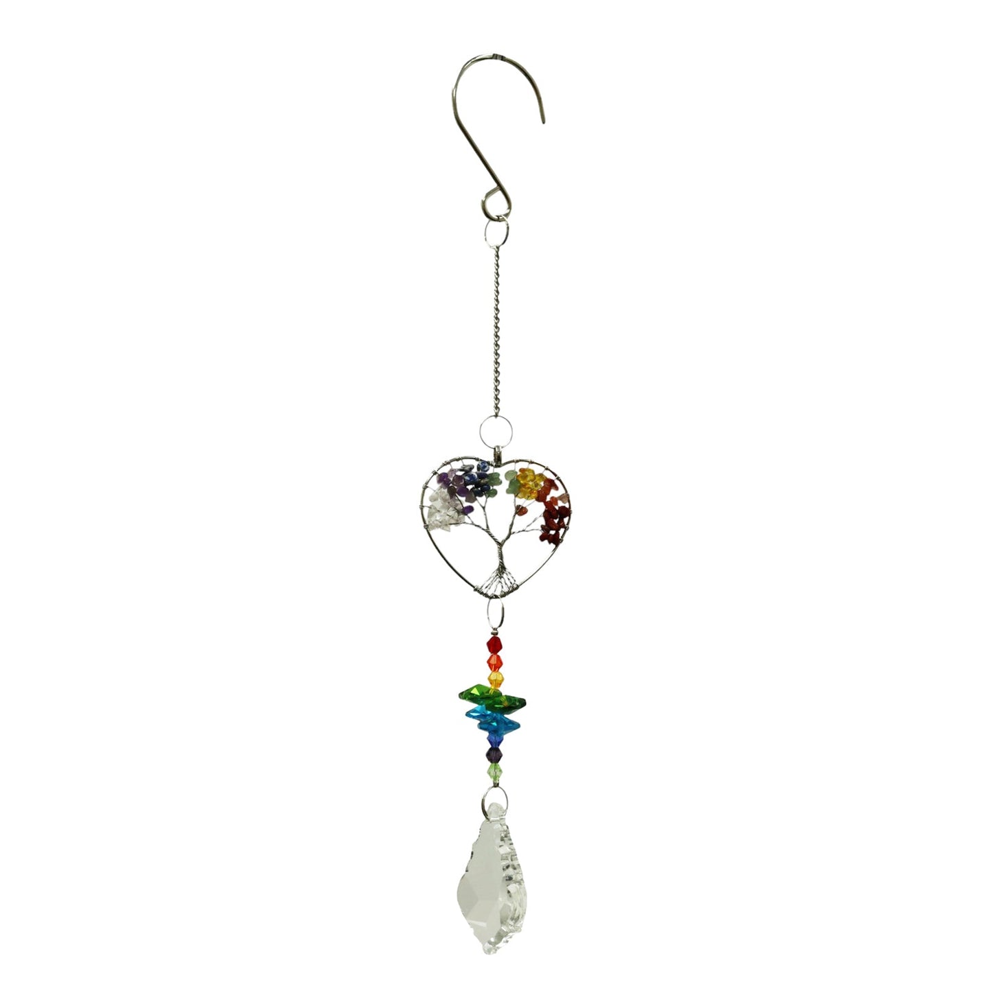 No.PT3113 Mini Rainbow Gemstone Hanger - Heart 1