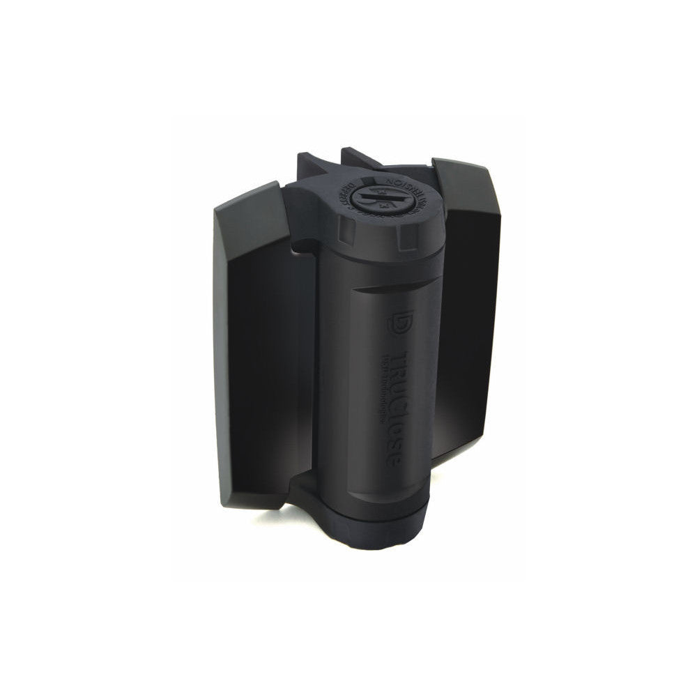 No.TCHD1AL2S3BT D&D TruClose Heavy Duty Hinges with 2 Legs (Black Trim) - for Narrow Metal Gates