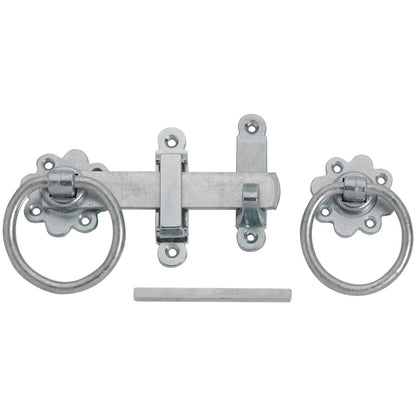 No.1138 Plain Ring Gate Latch with Straight Latch Bar and Die Cast Catch & Keep