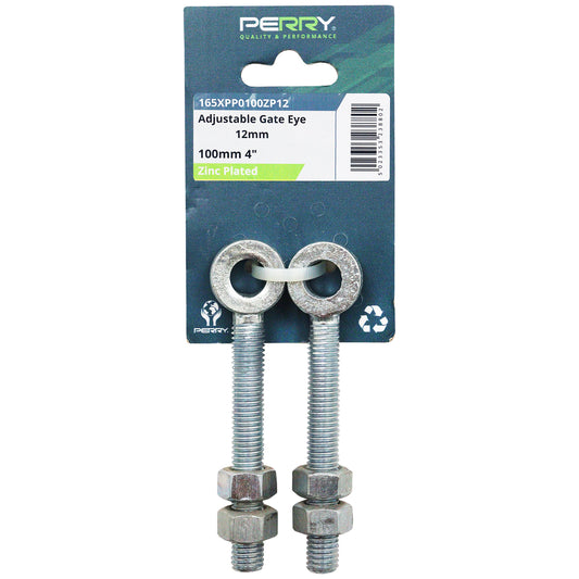 No.165 Adjustable Gate Eyes - To suit 19mm Pin - PerryPack Pack of 2