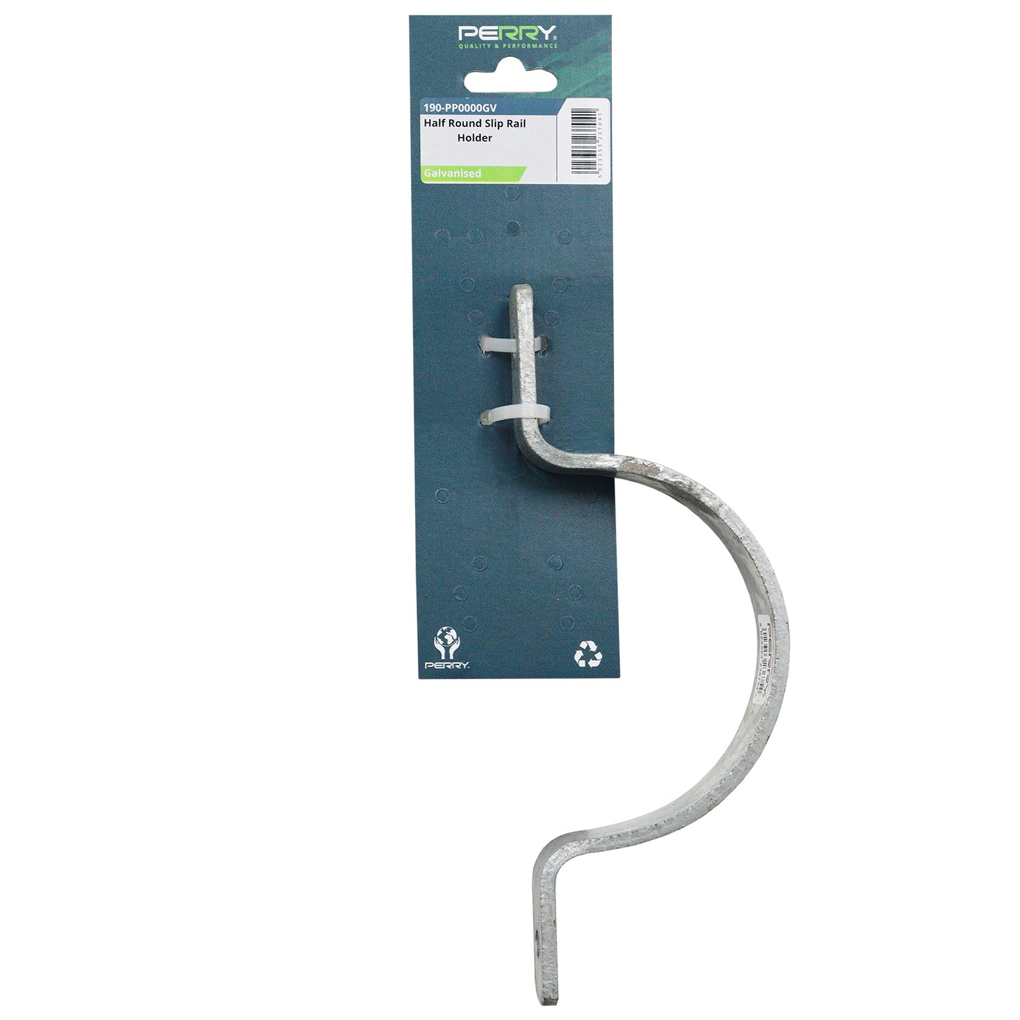 No.190/PP Half Round Slip Rail Holder - PERRYPACK