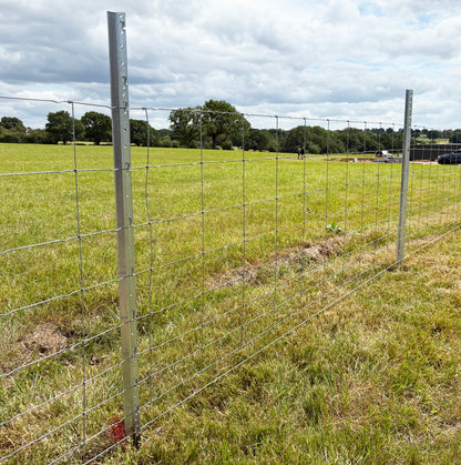 1.8m No.2170/INTER QuickClip Metal Fencing System - Intermediate Post with 11 Holes and Anti-Pull SS