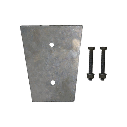 No.2170/PLATE QuickClip Metal Fencing System - Breast/Thrust Plate with 2 Bolts