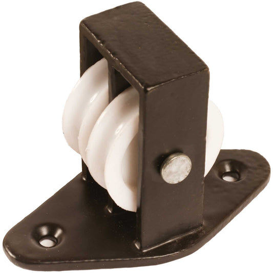 No.269 Double Upright Cast Pulley - Nylon Wheel Along the Plate