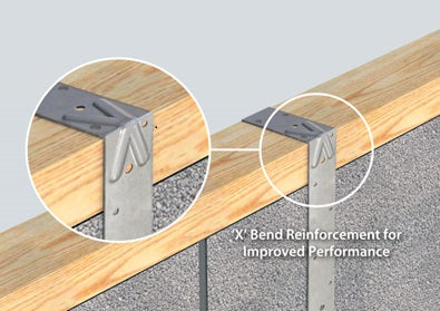 No.287/VX Vertical Angled Restraint Straps with X Bend Reinforcement