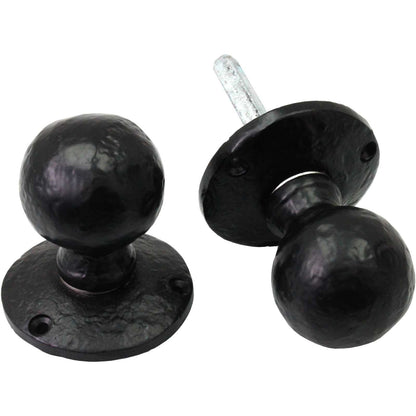 45mm No.4300 Old Hill Ironworks Ball Mortice Knob Sets (sprung)