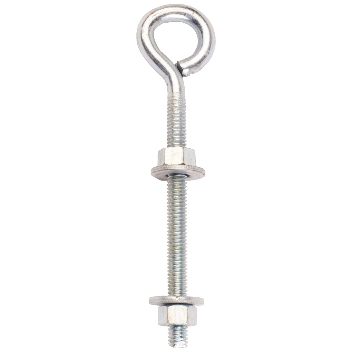 No.452 Welded Eye Bolts c/w 2 Nuts & 2 Washers - PerryPack Pack of 6