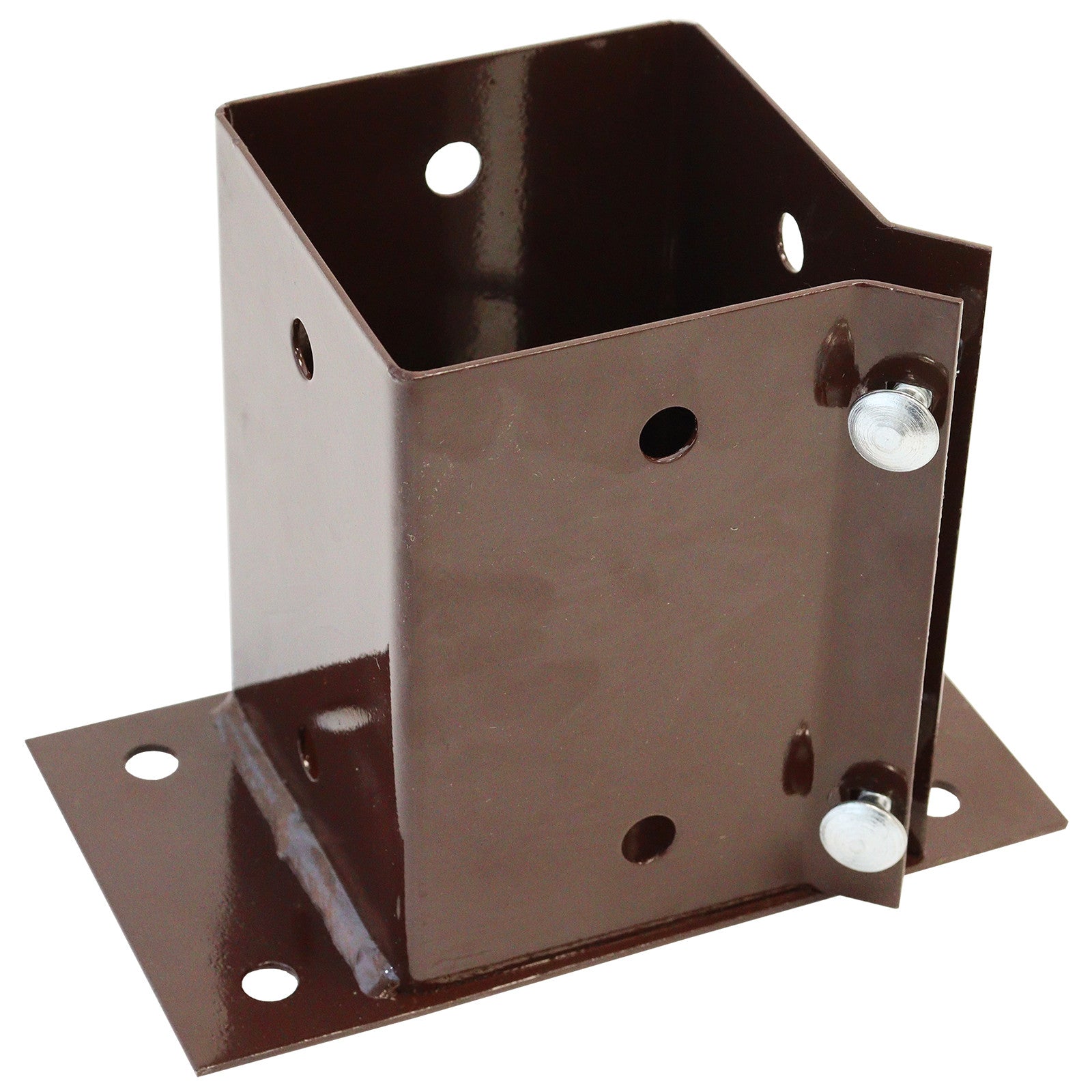 No.4706 PerryPost Flush Fit Bolt Grip Fence Post Support to Bolt Down ...
