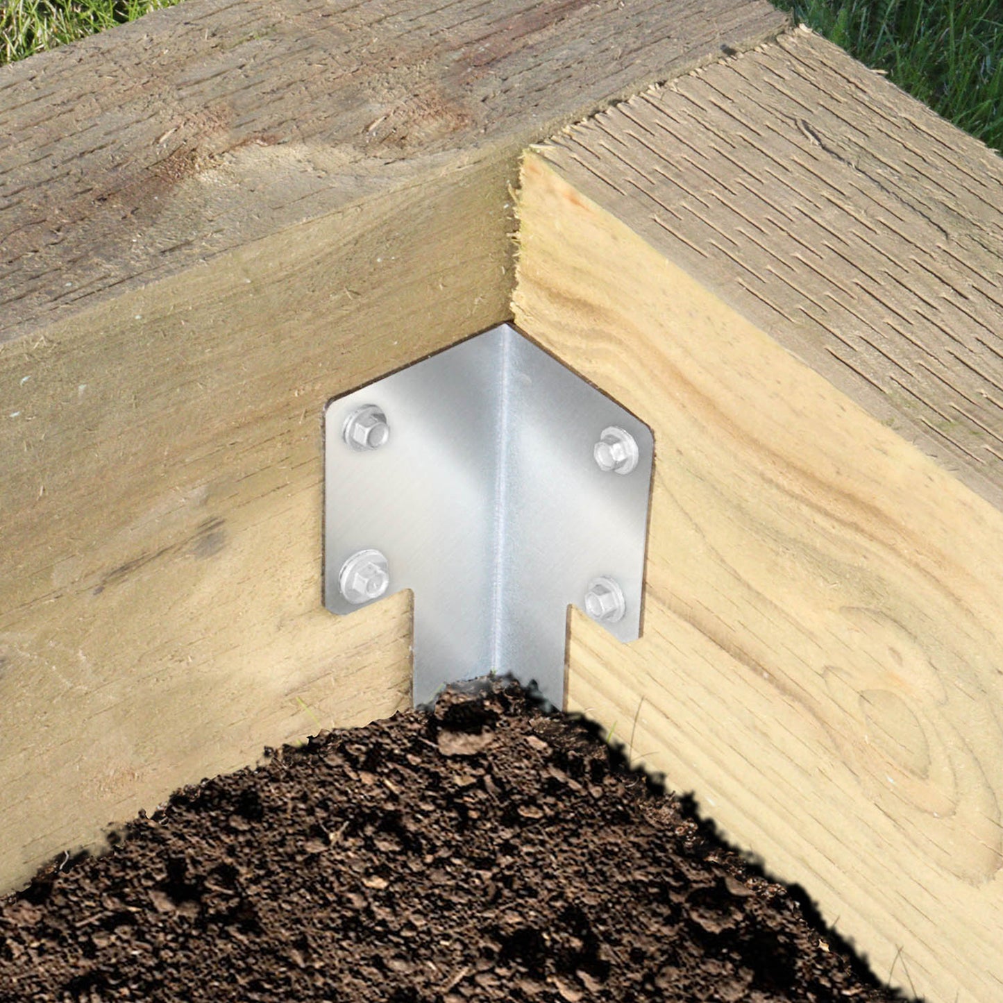 No.4713/S SleeperSecure Stainless Steel (A2/304) Single Sleeper Corner Support Spike