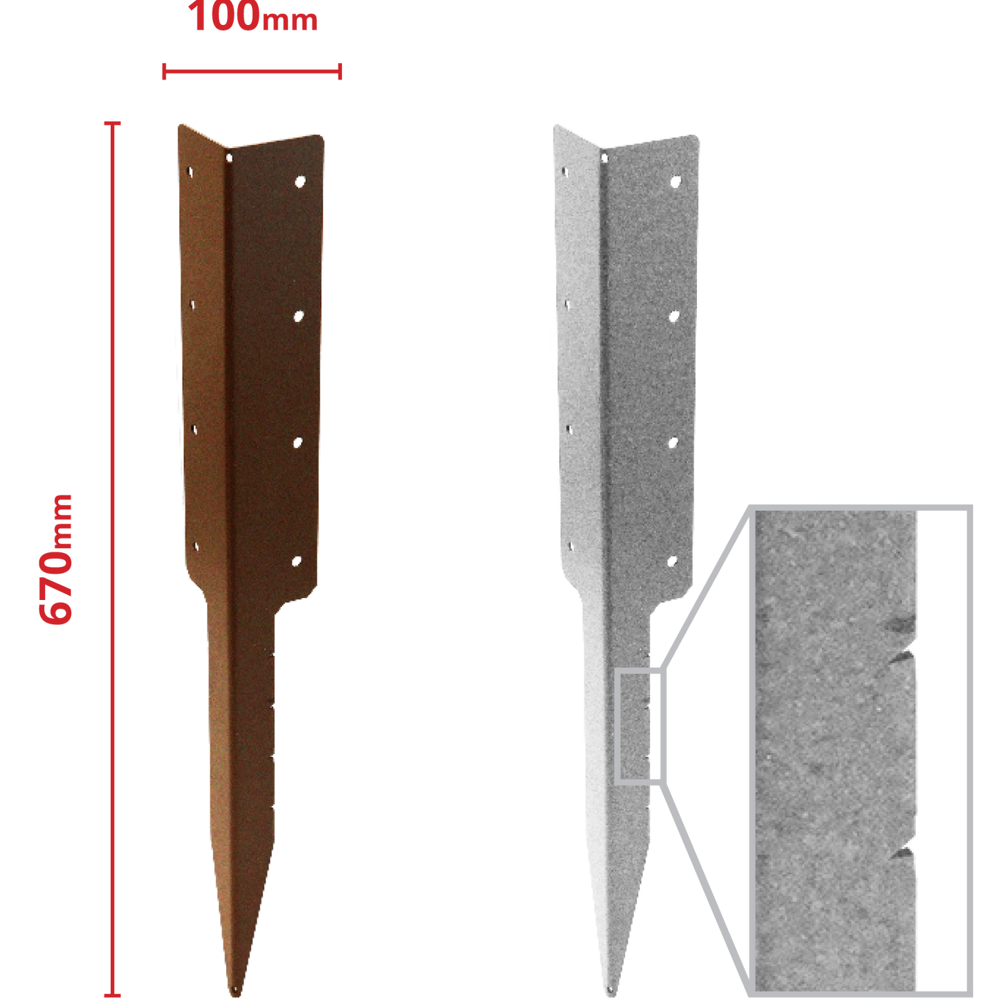 No.4714 SleeperSecure Double Sleeper Corner Support Spike