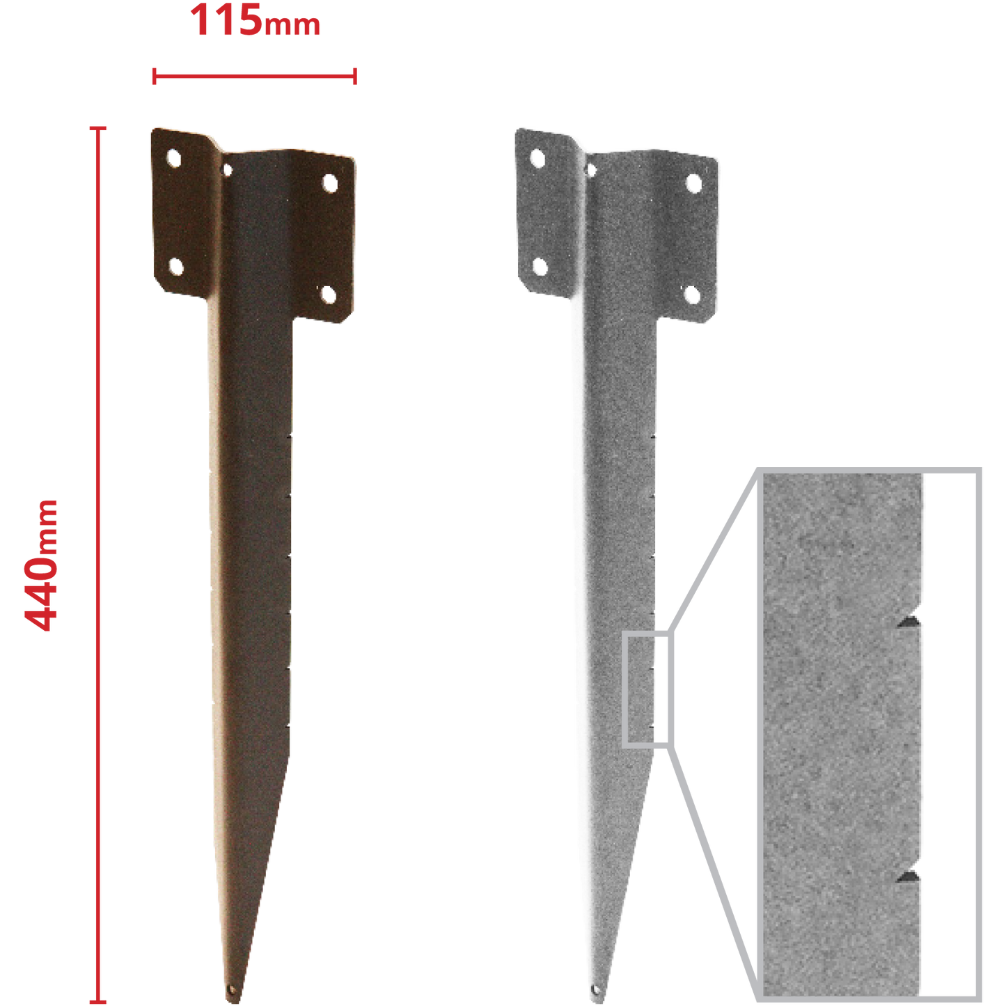 No.4715 SleeperSecure Single Sleeper Straight Support Spike