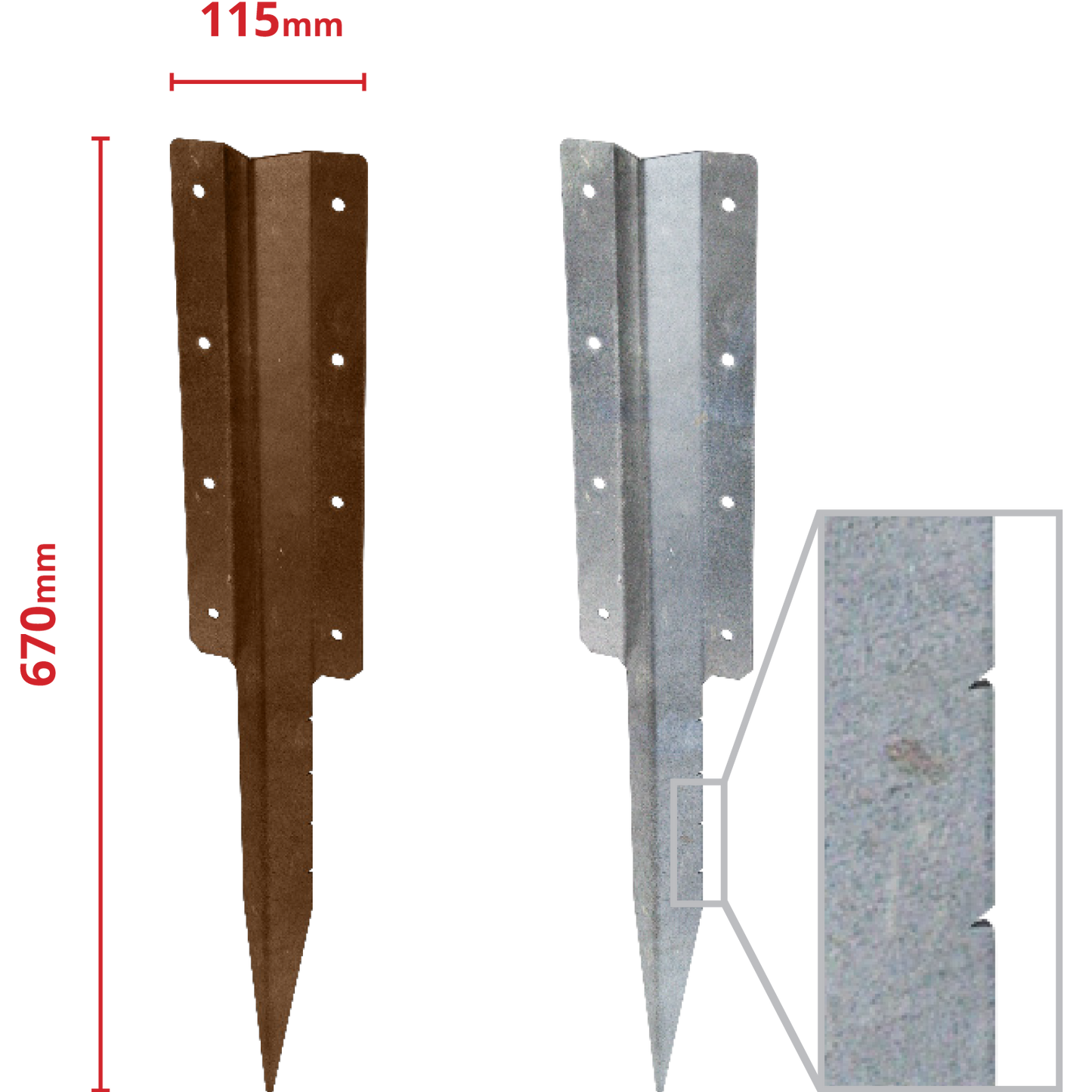 No.4716 SleeperSecure Double Sleeper Straight Support Spike